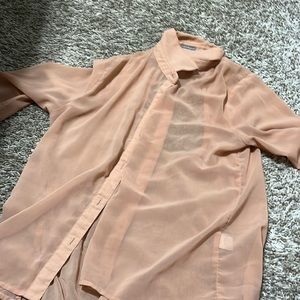 Sheer button up